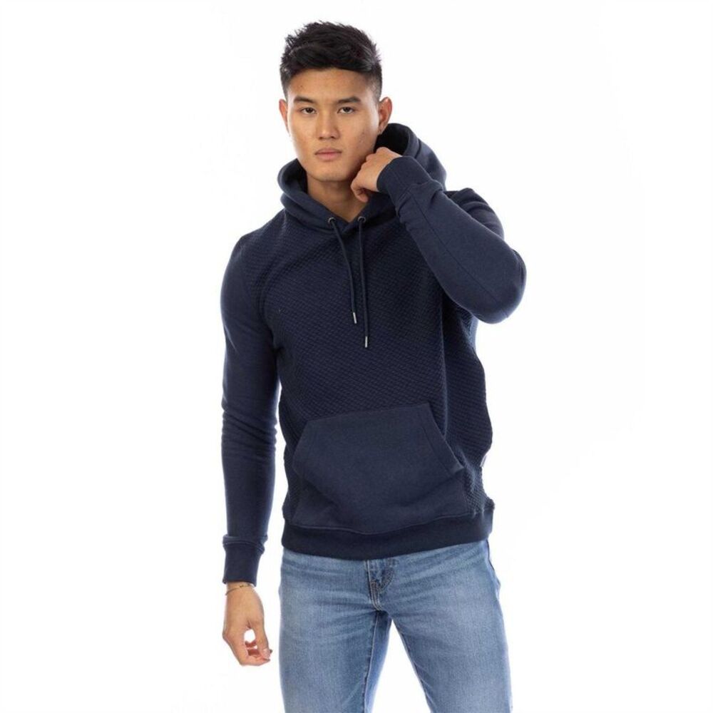 Peter Werth Mens Cotton Regular Hoodie / Dark Navy